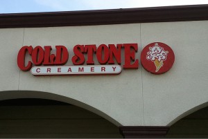 Cold Stone Creamery Franchise Signage